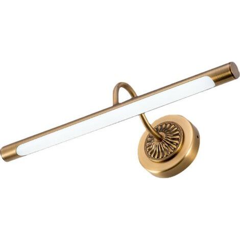 Lampe miroir salle de bains LED étanche – Laiton H65 – 45 cm – 8W – Température de couleur 4000K – Applique murale rétro pour coiffeuse (1/5)