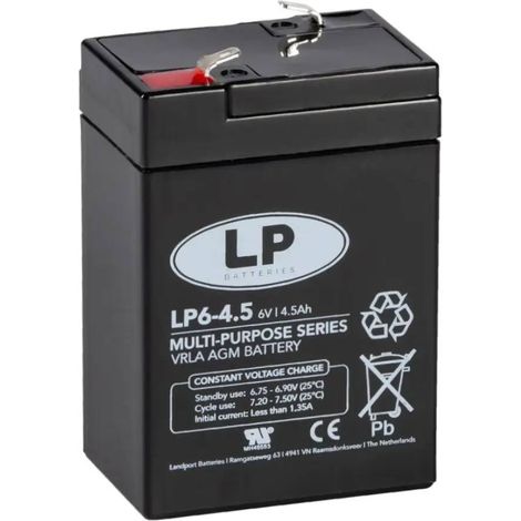 Batería Industrial 6V 4.5Ah (20Hr) Landport – NSA LP6-4.5 T1