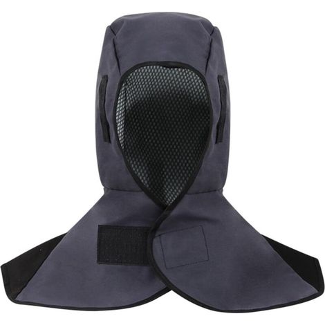 Cagoule de soudage, masque de soudage, casquette de soudeur avec protection du cou, casquette de soudage respirante, casque de soudage de protection (44, gris)