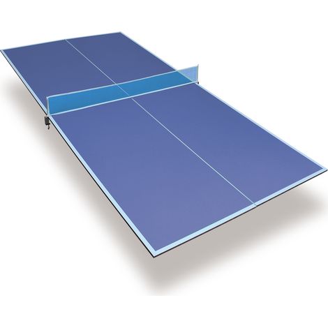 Plateau de table de tennis pliable bleu 244 x 122 cm en MDF 12 mm pour usage domestique (1/5)