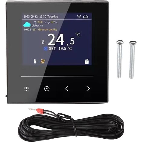 Bediffer Thermostat Intelligent WiFi pour Chauffage Électrique au Sol avec Écran LCD (1/5)