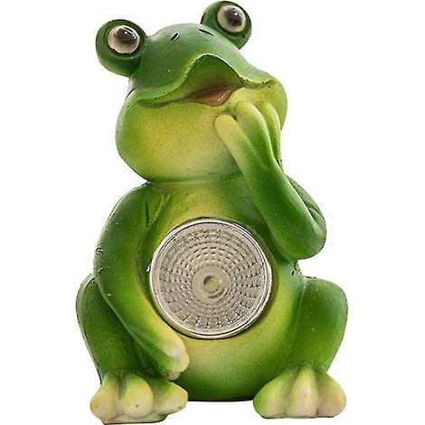 Lampe solaire en forme de grenouille (1 pièce) (1/3)