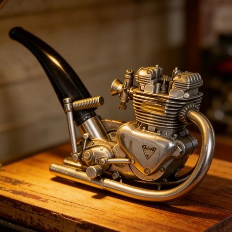 New Handcrafted Engine Pipe Collection Engine Exhaust Pipe Ornament - C -