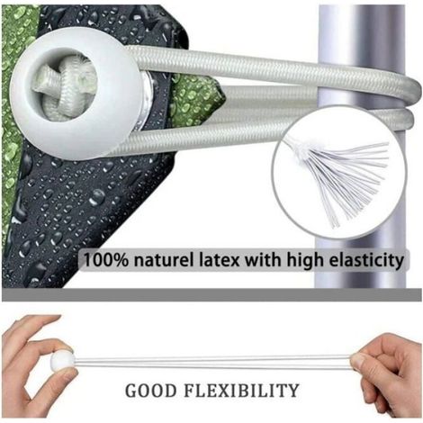Lot de 50 Tendeur Elastique Cordons Élastiques avec Boules Sandow Elastique Boules Elastiques pour chapiteaux, tentes, bannière (1/5)