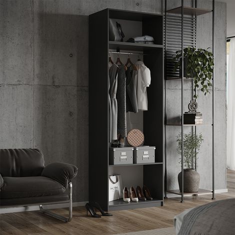 Armario de ropa Elmo, Antracita, 80 x 40 cm Lote de 2, Vicco (1/5)
