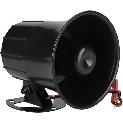 110dB Haut Décibel Klaxon Système de Sécurité à Domicile Sirène D'alarme Extérieure Klaxon D'avertissement D'urgence DC 12V Sirène Filaire (1/5)