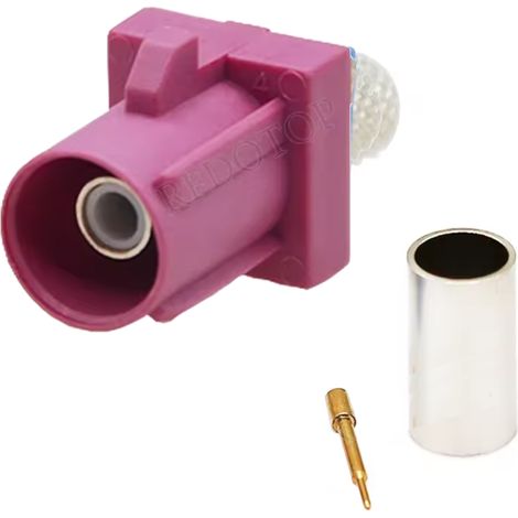 Connettore Fakra per cavo RG58 codice H, corto, dritto