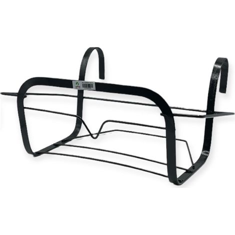 Balconiera Fioriera da Balcone in ferro Giada Nero Iodice 40 cm