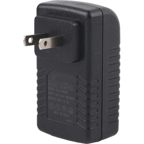 Alimentateur POE 48V 0.5A 24W Injecteur Adaptateur Secteur 100-240V US (1/5)