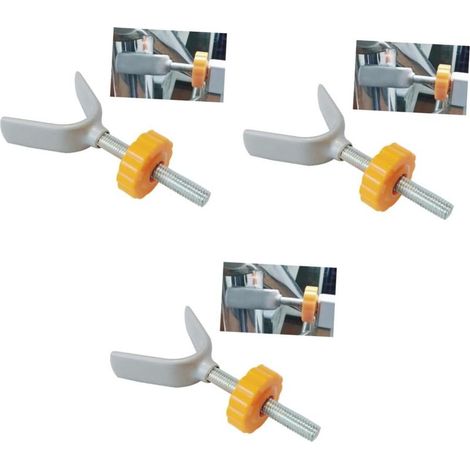 3 Pièces Porte à Rampe kit de Montage Rampe kit de Montage de Porte de Rampe Portillon pour escalier Accessoires de Fixation pour barrières (1/5)