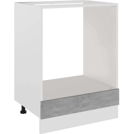 Maison Exclusive - Mueble para horno "Riga" gris hormigón 60x46x8 (1/5)