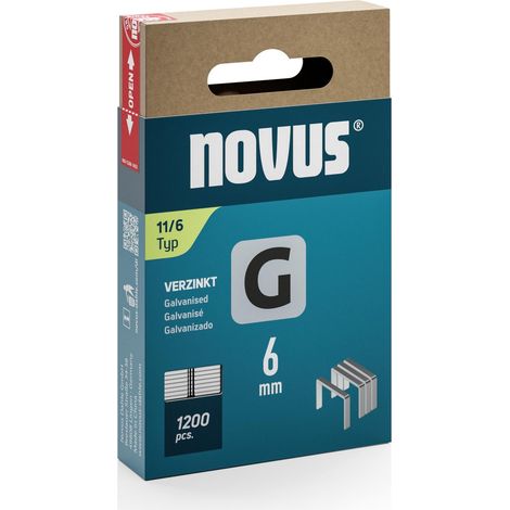 Agrafes en fil plat de type 11, longueur 6 mm, 1200 pièces (1/4)