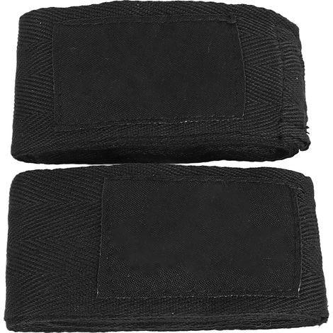 Bandages de boxe 3m élastiques pour Muay Thai MMA Kickboxing - Protection des mains sportive homme femme - Noir (1/5)