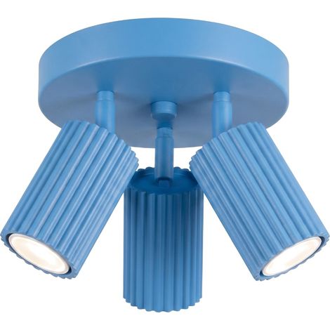 Deckenleuchten KARBON hellblau 3xGU10 19.5cm Sollux (1/5)