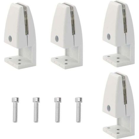 Juego de 4 clips divisorios de oficina, fabricados en aleación de aluminio, clips de protección contra estornudos, clips de panel de privacidad para aulas (5–20 mm) (1/3)