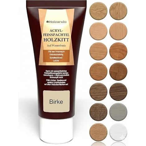 Acrylic Wood Sealant for Wood OSB and Birch Walls 250g Tube (1/5)