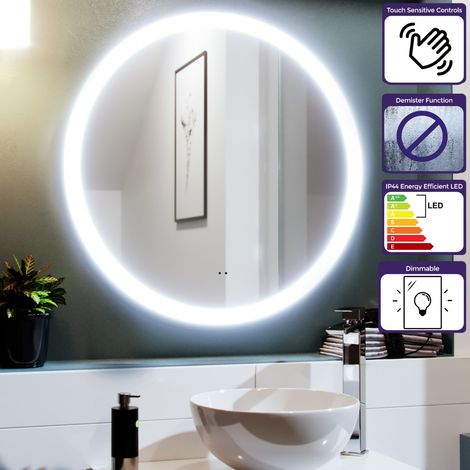 Round LED 700 x 700mm Bathroom Motion Sensor Mirror (1/5)