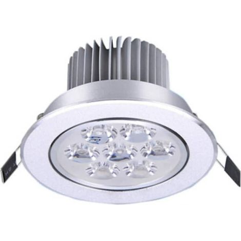 Plafonnier LED encastrable 7W 7LED, installation facile, blanc chaud, 85-265V (1/5)