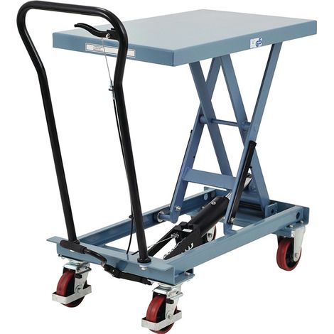 Scherenhubtischwagen Trgf.300kg Hubber.285-880mm fusshydraulisch TECWERK (1/2)