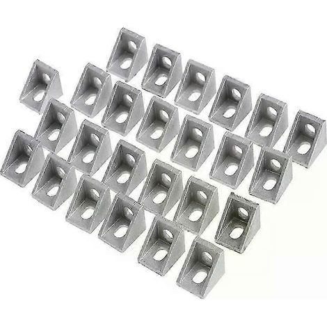 Équerres fixes, 25 pièces, cornières en alliage d'aluminium extrudé (1/5)