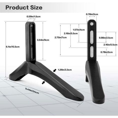 Support TV universel - - Écrans LCD 32 à 65 pouces - Compatible Samsung, Sony, Vizio - Alliage d'aluminium (1/4)