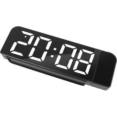 Projektorwecker mit großer Schrift, Timer, Temperaturanzeige, einfacher Bedienung, minimalistischem Design, LED-Projektoruhr (1/5)