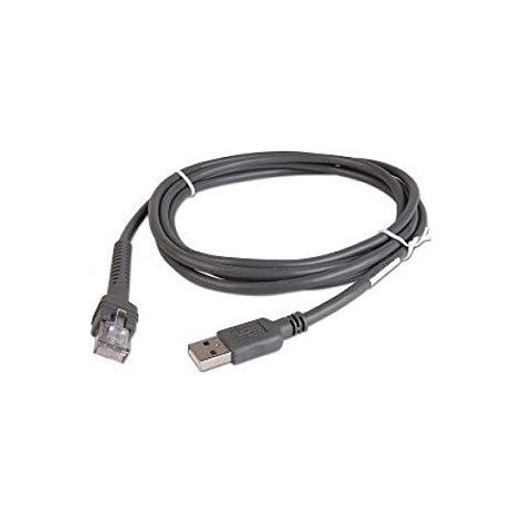 Zebra CBA-U21-S07ZBR cable de serie Negro 2,1 m USB EAS