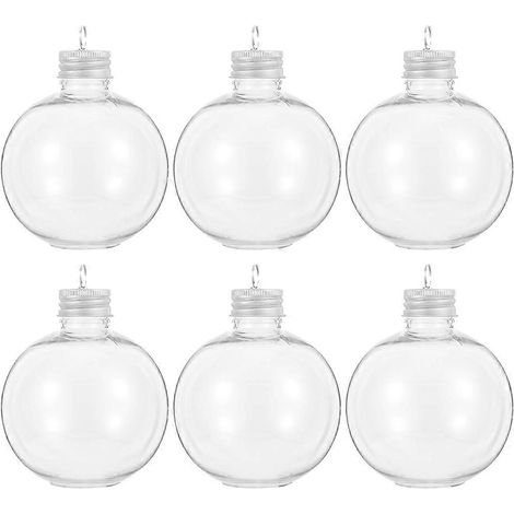 Lot de 6 contenants ronds multifonctions à remplir, à suspendre ou à utiliser comme décoration ou pot pour emballer des bonbons. (1/5)