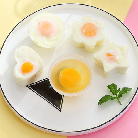 Moule à œufs vapeur multifonctionnel antiadhésif pour une cuisson rapide et facile. Moule mignon avec pinceau à huile pour la cuisine (gris). (1/5)