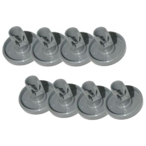 FENOPLASTICAkit 8 roulettes panier infèrieur gris Lave-vaisselle AEG Favorit Privileg Zanussi (1/4)