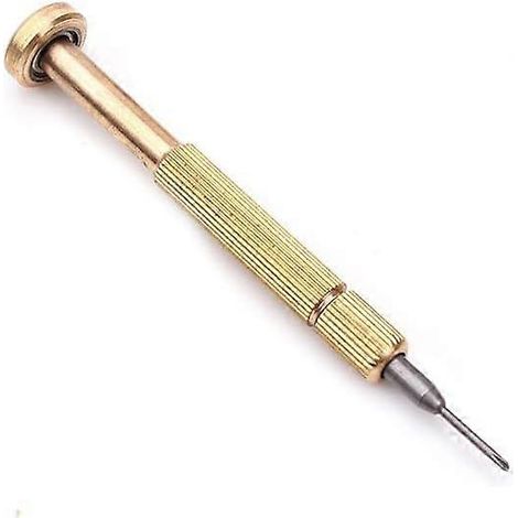 Kit de réparation de lunettes avec tournevis, porte-clés en laiton, lunettes de soleil, montres, appareils électroniques et bijoux. Tournevis plat et cruciforme de 1,4 mm. (1/5)