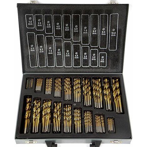 Titan-Metallbohrer-Set, 170-teilig / silber (1/2)