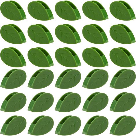 30 pinzas para plantas trepadoras, pinzas autoadhesivas para pared, soportes invisibles en forma de hoja para enredaderas para decoración del hogar y organizador de cables. (1/5)