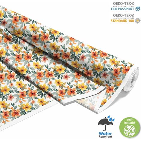 Dekorativer Outdoor-Stoff Oxford - Motiv Blumen I DX5626 (1/5)