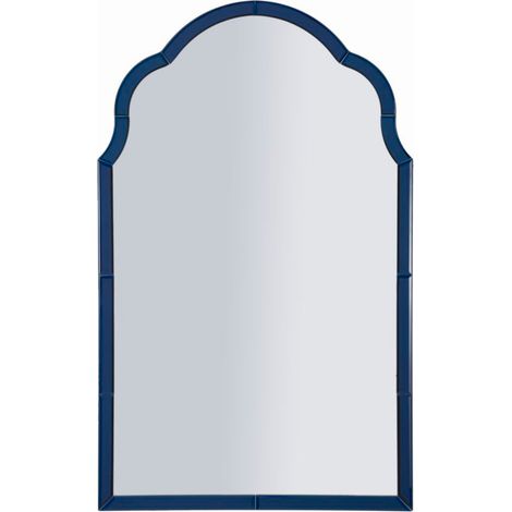 Specchio da parete in legno blu, 62x1x100 cm – Tangeri (1/5)