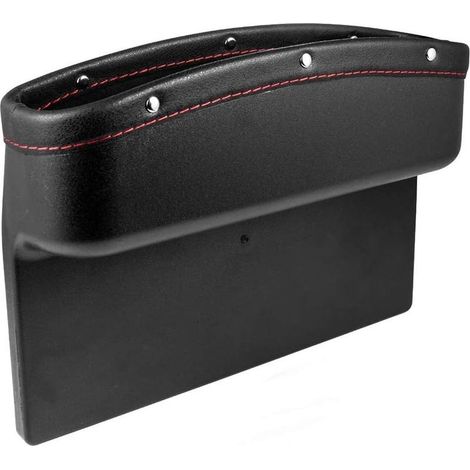 Boîte Rangement Siège D'auto,Boîte Rangement Siège écart Voiture,Auto Seat Gap Organisateur,Boîte Rangement pour Sièges,pour Téléphones Mobiles Clés Cartes Portefeuilles Lunettes (Noir) (1/5)