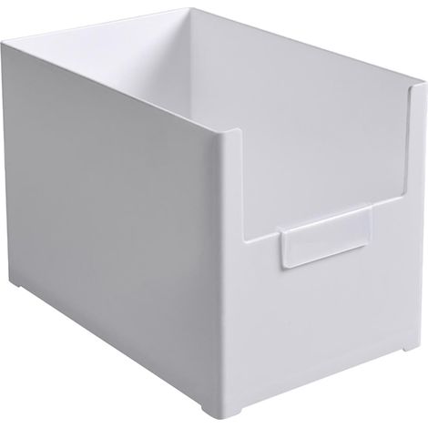 Tiroirs de rangement pour garde-manger, tiroir de rangement en plastique ouvert à l'avant, bacs de rangement multifonctionnels empilables, boîte de rangement de cuisine (1/5)
