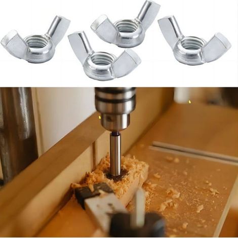 10Pcs Écrou papillon M10 acier inoxydable, pour boulons intérieur/extérieur (1/5)