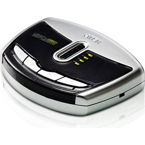 Commutateur KVM Aten US421A-AT, noir et gris