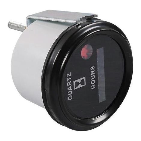 Compteur horaire à quartz rond précis 6 chiffres 12/36 V CC/CA pour moteur de bateau, voiture ou camion. (1/5)