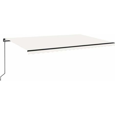 Maison Exclusive - Tenda da Sole Retrattile Manuale 500x350 cm Crema (1/5)