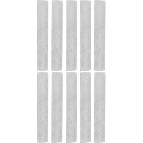 ZVD Clapet Compresseur Air Plaque de Soupape Rectangulaire 10 PièCes, Plaque de Soupape en Fonte Taille Standard pour Compresseur D'Air, Valves de Remplacement pour Cylindre de 51 mm pour 0,75-1,5KW (1/4)