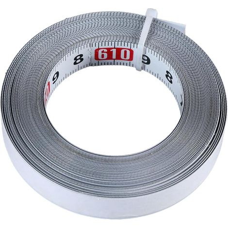 Mètre ruban rétractable, 6m, pour menuiserie et construction (1/5)