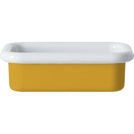 Lavabo rétro à poser en céramique 60 cm - True Colors Lite - Jaune Moutarde Mat (1/4)