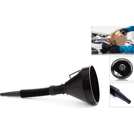Imbuto Multiuso in Plastica Nero con Prolunga 14 cm (1/2)
