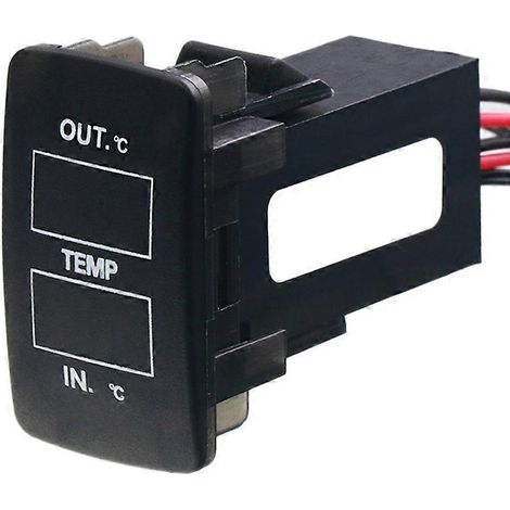 Dual température Display Inside and Outside the auto Dual température Capteur pour Honda Civic CRV Fit Jazz City Accord (1/5)