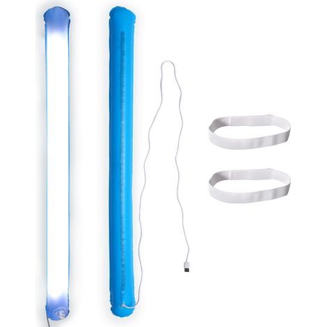 Lampe de camping gonflable tube LED USB rechargeable, lampe de poche pliable pour voyage extérieur, éclairage portable (1/5)
