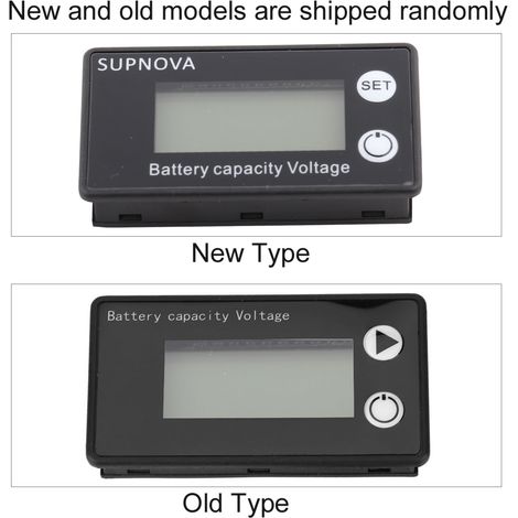Universelle 12V LCD-Batteriekapazitätsanzeige - Digitales Voltmeter für Lithiumbatterien (Weißer Alarm 10-100V) (1/5)