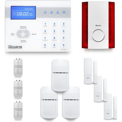 Alarme maison sans fil ICE-Bi28 Compatible Box internet et GSM (1/4)