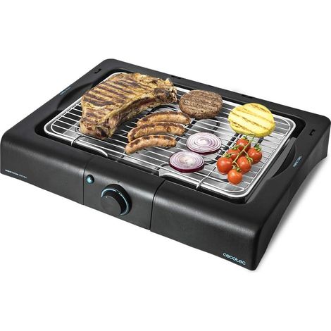 big Barbecue de Table électrique PerfectSteak 4200 Way de 2400 W, Gril en Acier Inoxydable et Hauteur Ajustable sur 3 Niveaux, Noire (1/5)